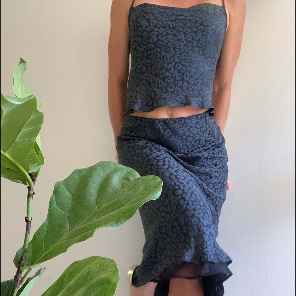 Banana Republic slip skirt with cami top